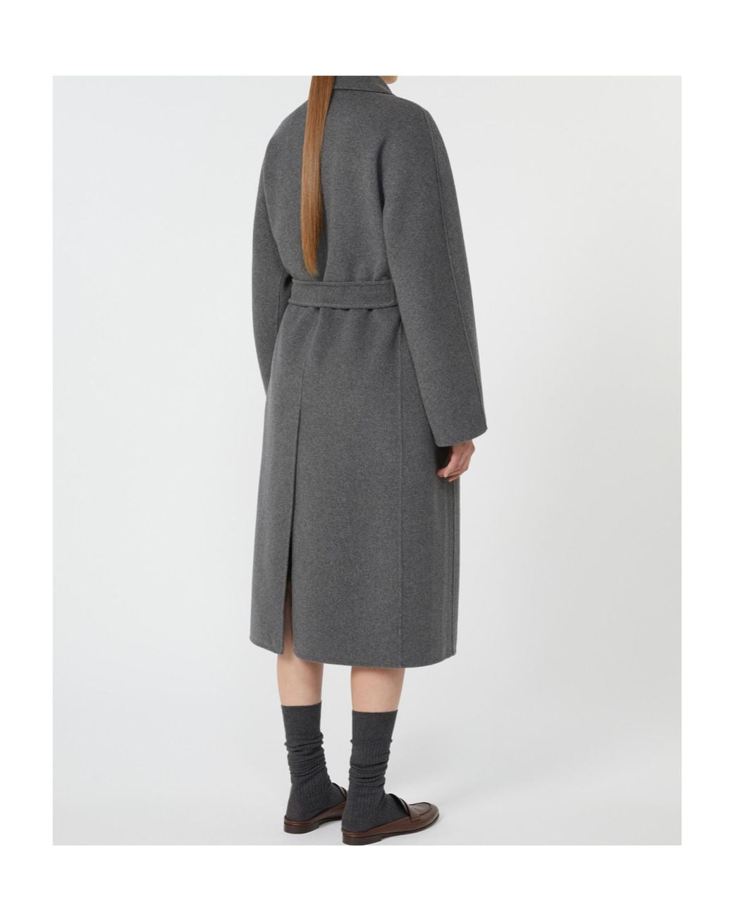 Max Mara Gray 'S Paul Double-Breasted Belted Coat
