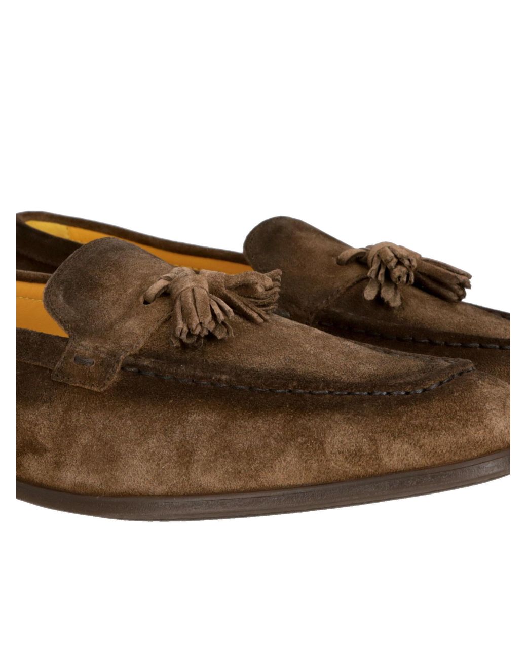 Doucal's Brown Tassel Love Shoes for men