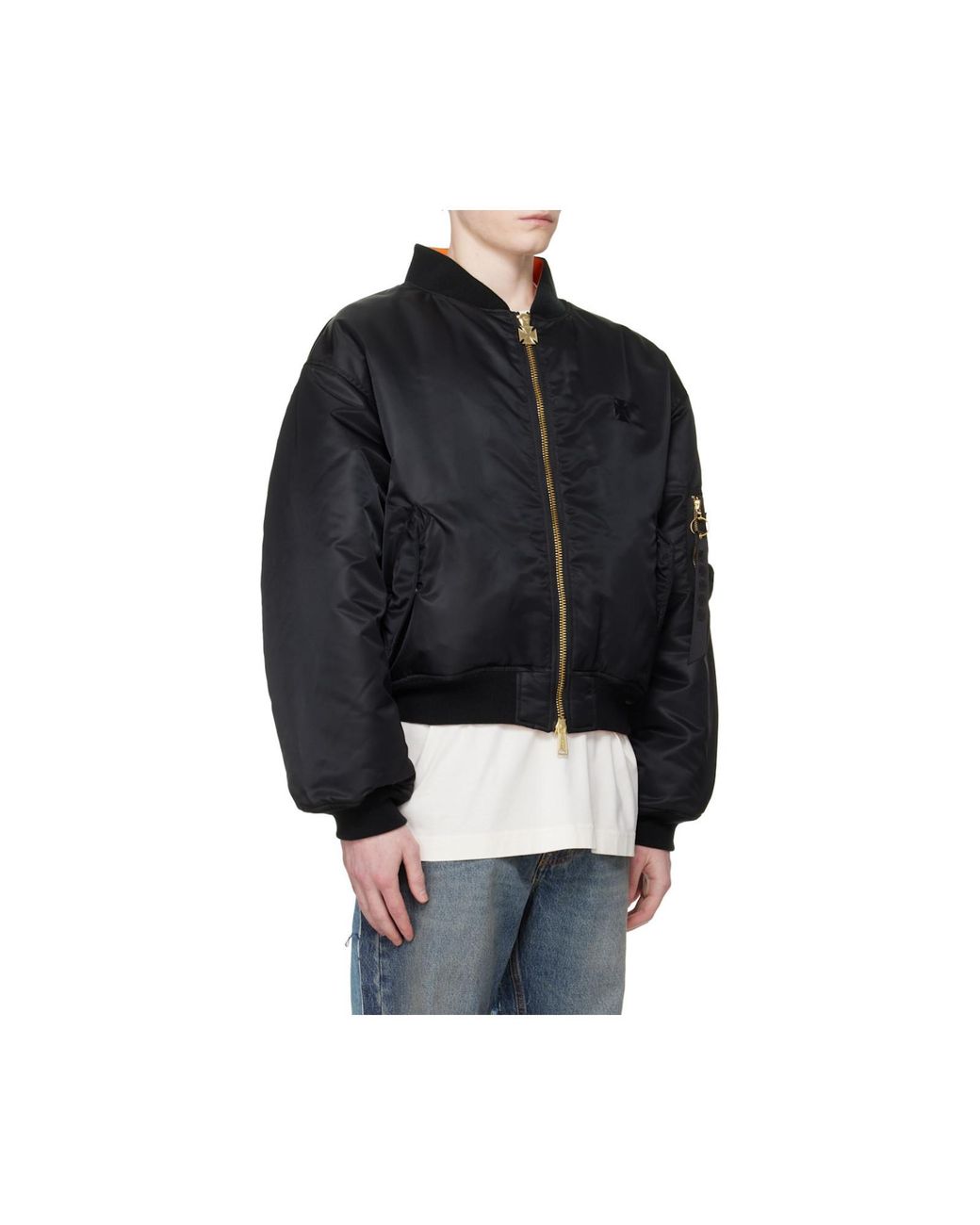 Vetements Black Zip-Fastening Bomber Jacket for men