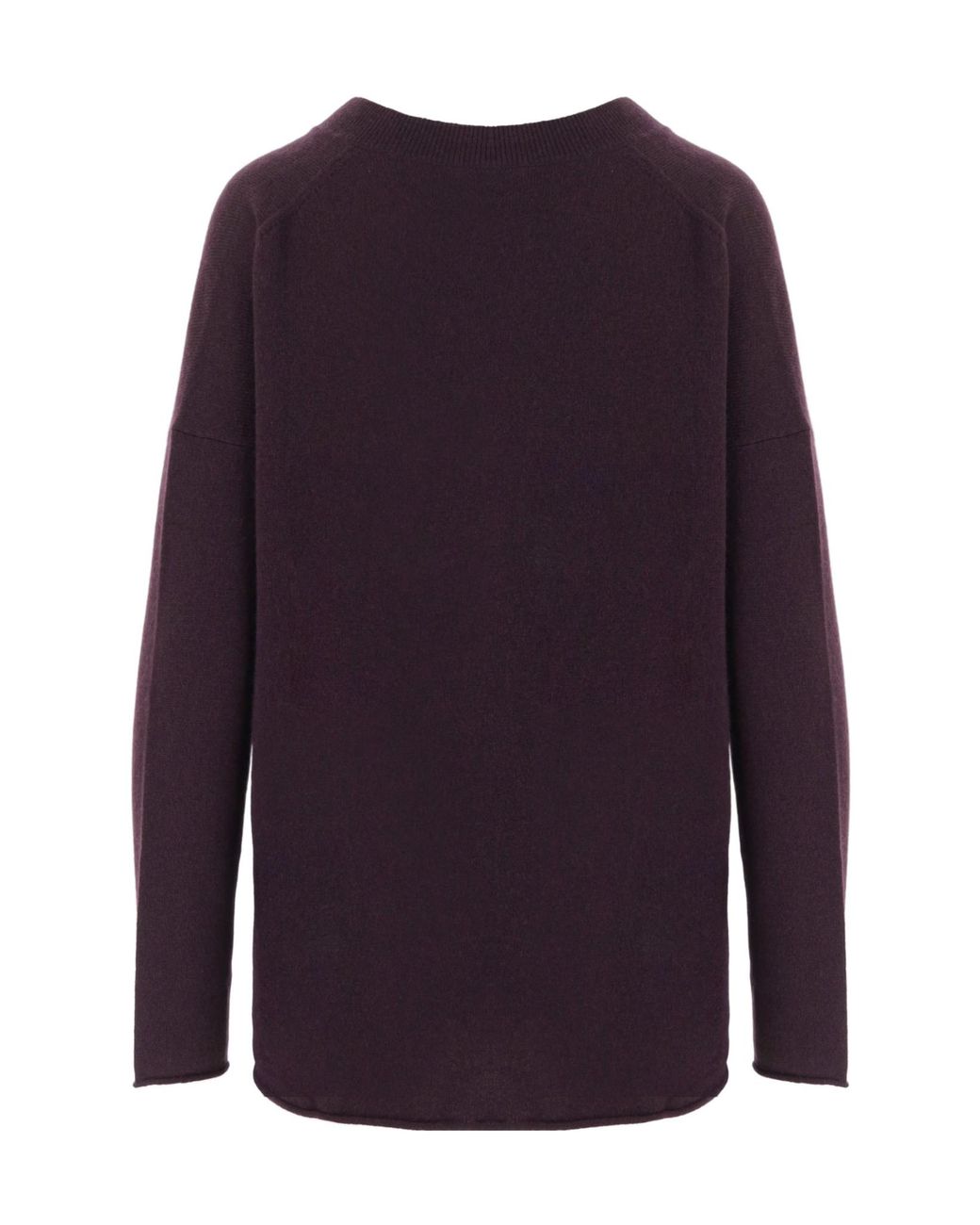 Allude Blue Cashmere V-Neck Knitted Sweater