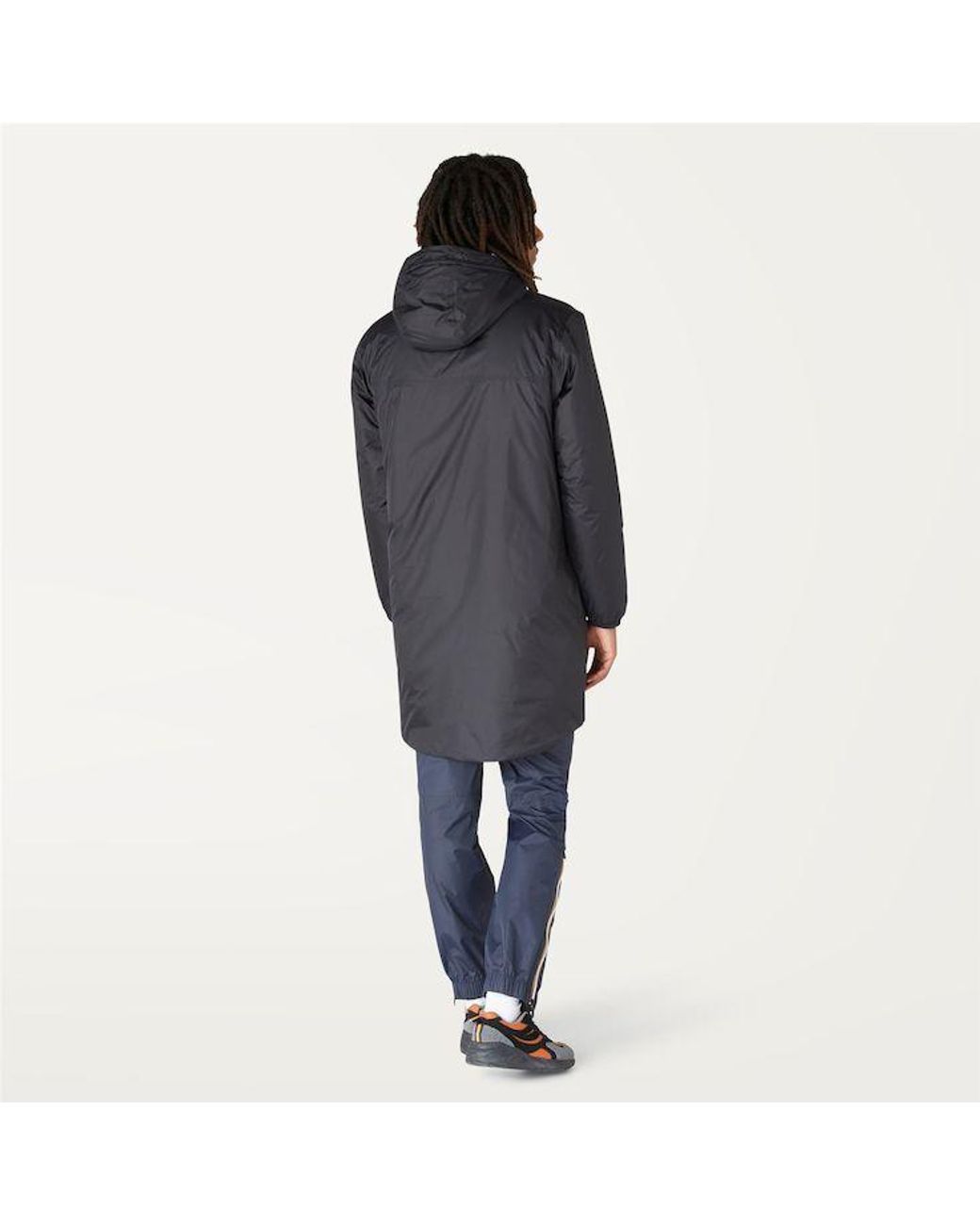 K-Way Blue Le Vrai 3.0 Eiffel Orsetto Hooded Raincoat for men