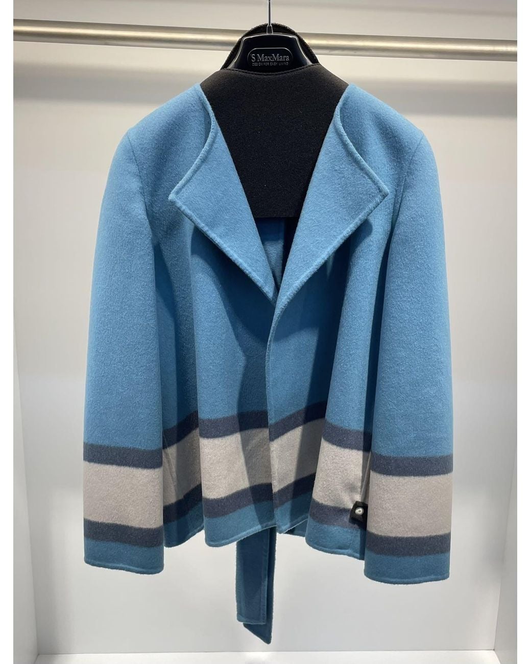 Max Mara Blue Long-Sleeved Casual Jacket