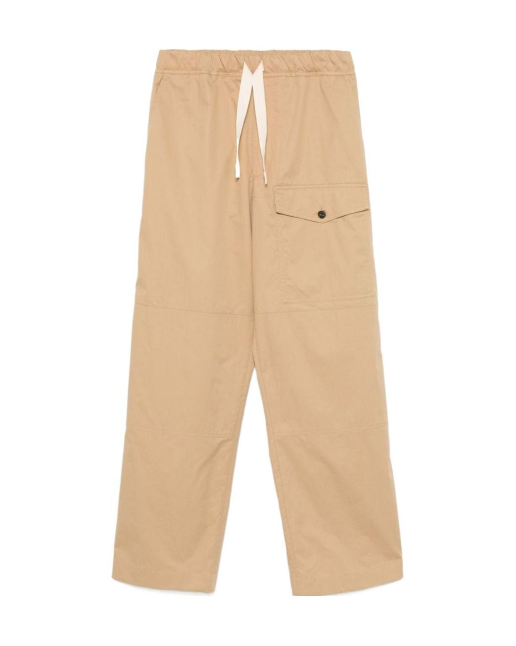 Dries Van Noten Natural Drawstring Wide-Leg Trousers for men