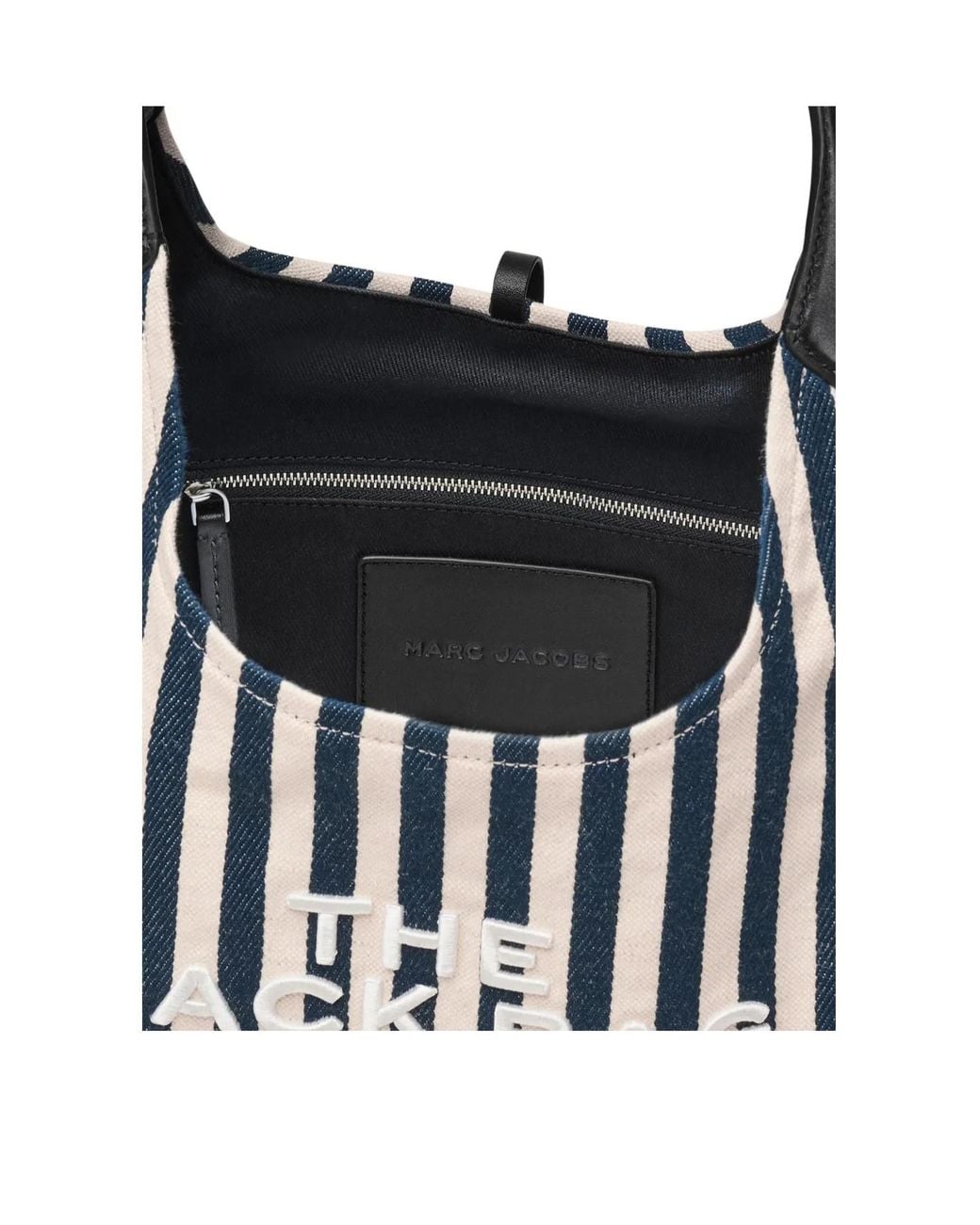 Marc Jacobs Black The Stripe Belted Sack Bag