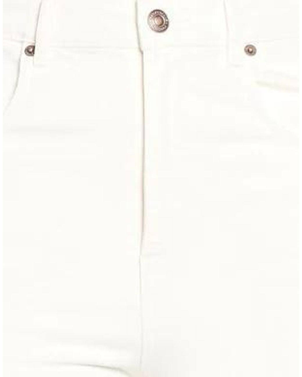 Tory Burch White High-Waisted Flared Trousers