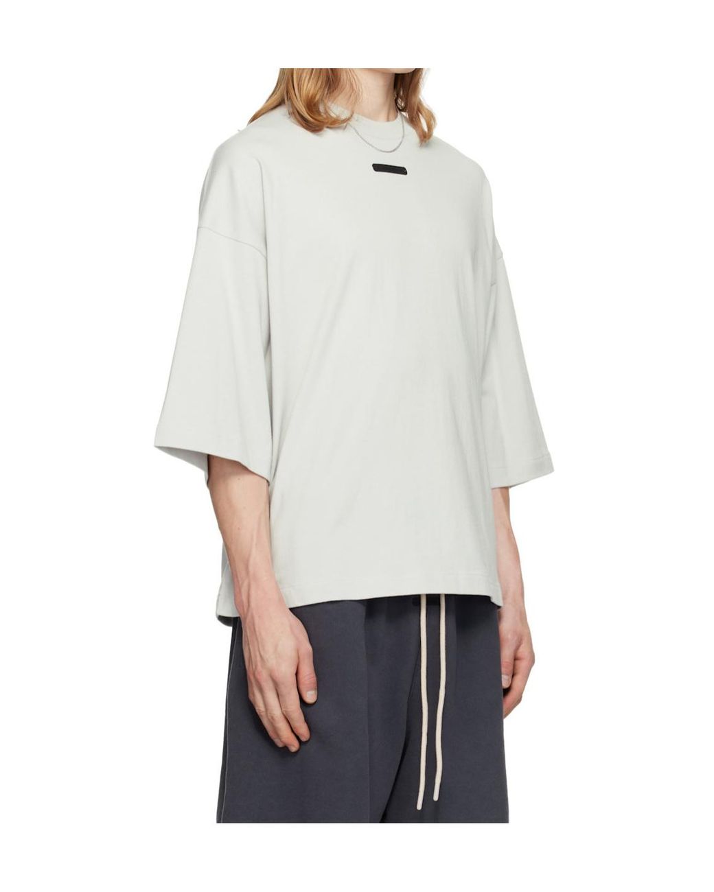 Fear Of God White Merch T-Shirt Boxy Fit for men