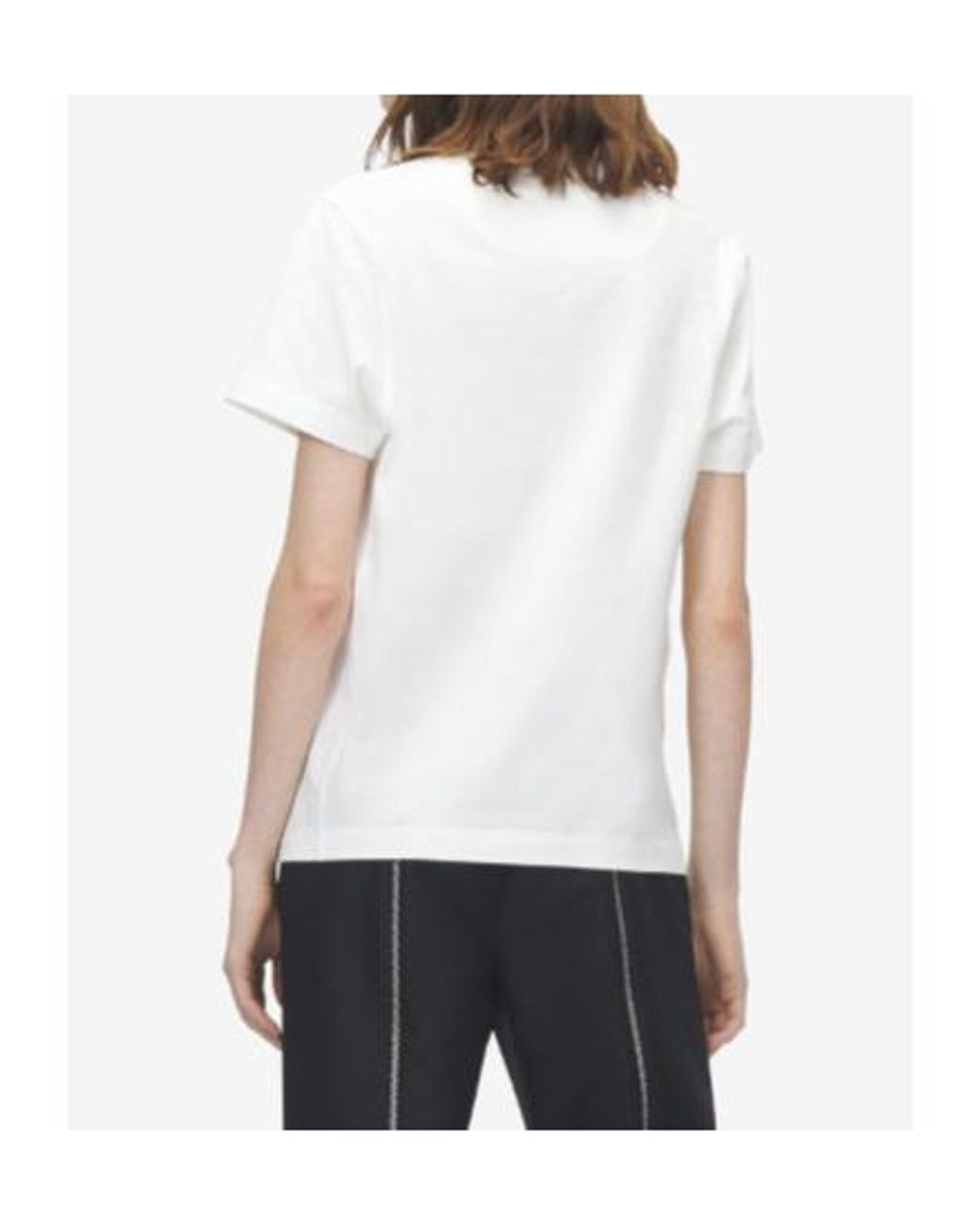 McQueen White Floral Logo T-Shirt