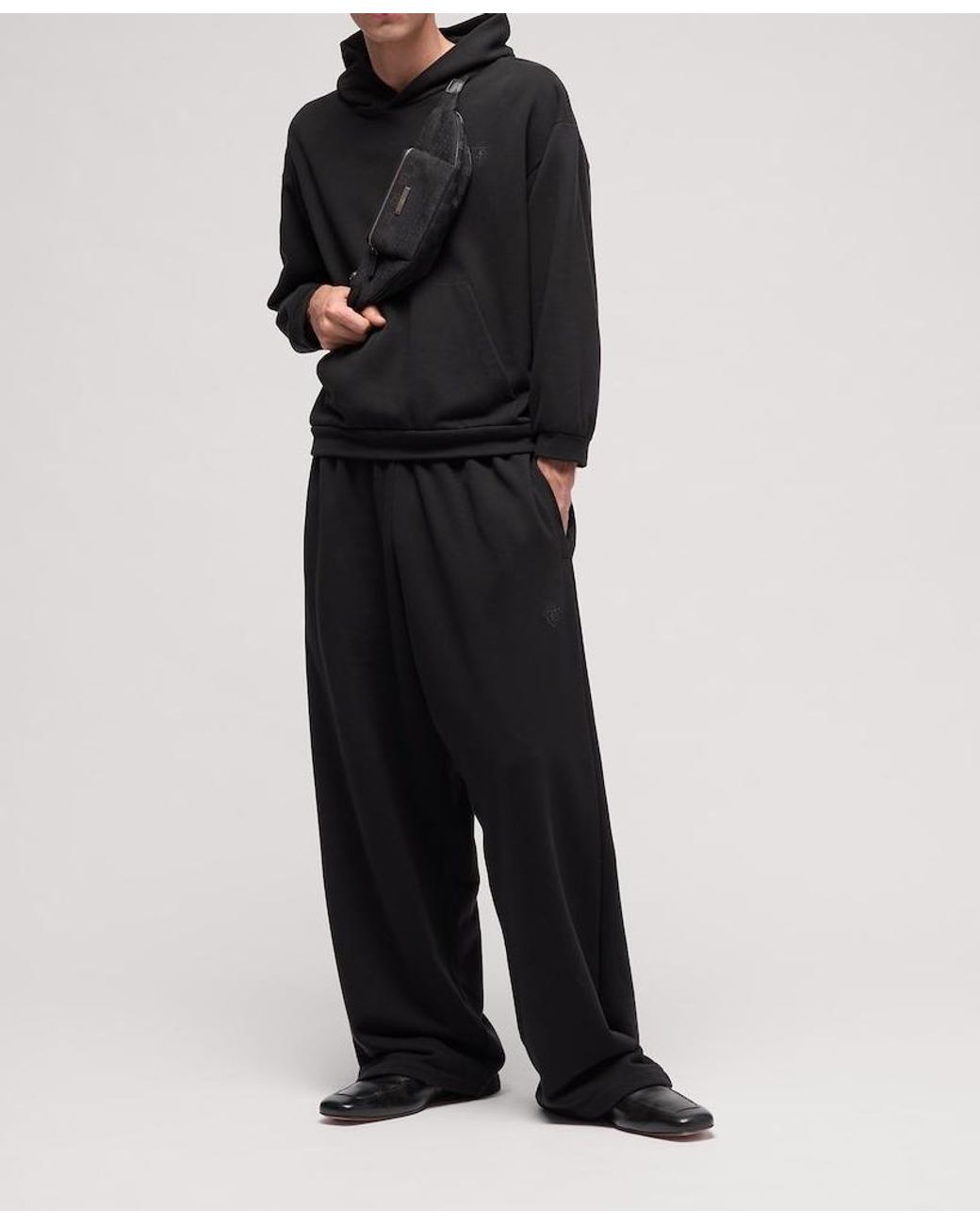 Gucci Black Jersey Leisure Pants for men