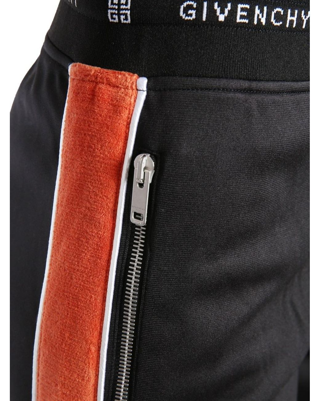 Givenchy Black Side-Striped Sweatpants