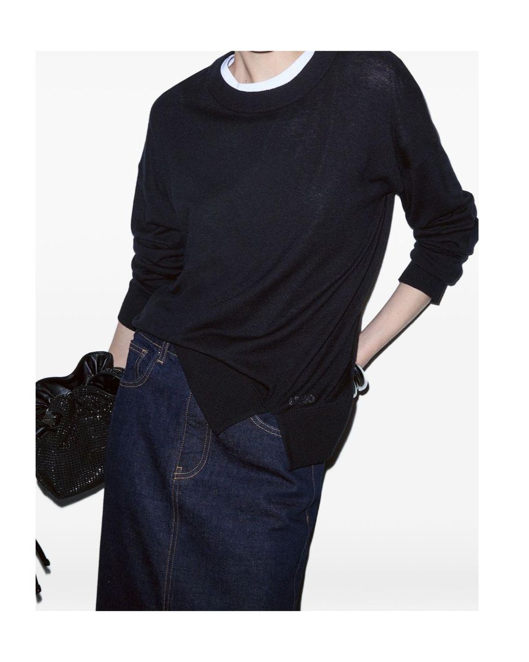 Liu Jo Blue Wool-Blend Sweater