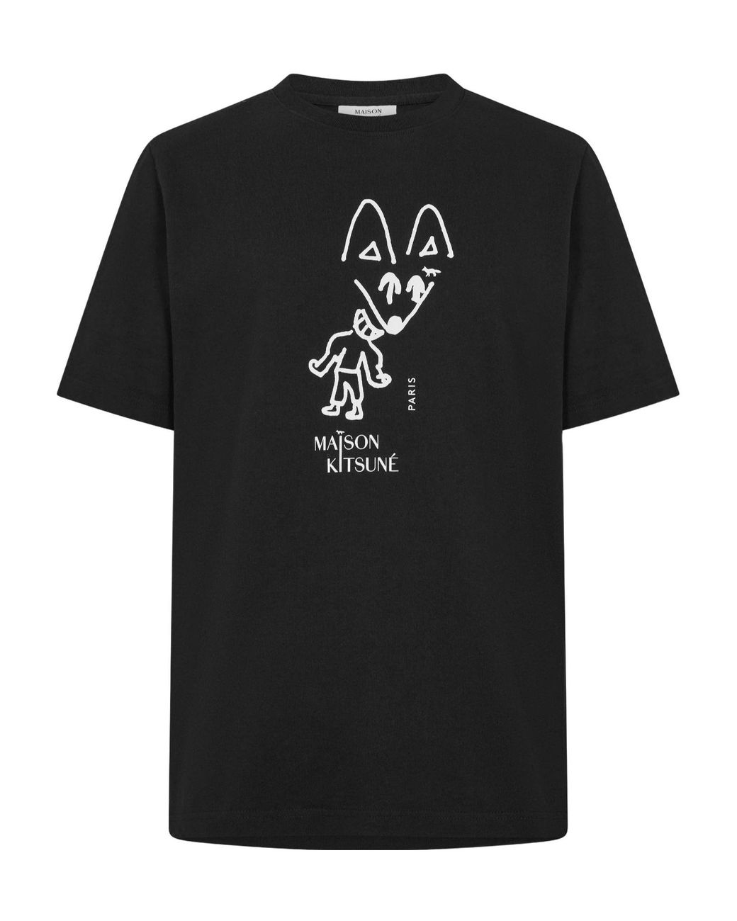 Maison Kitsuné Black Comfort T-Shirt for men