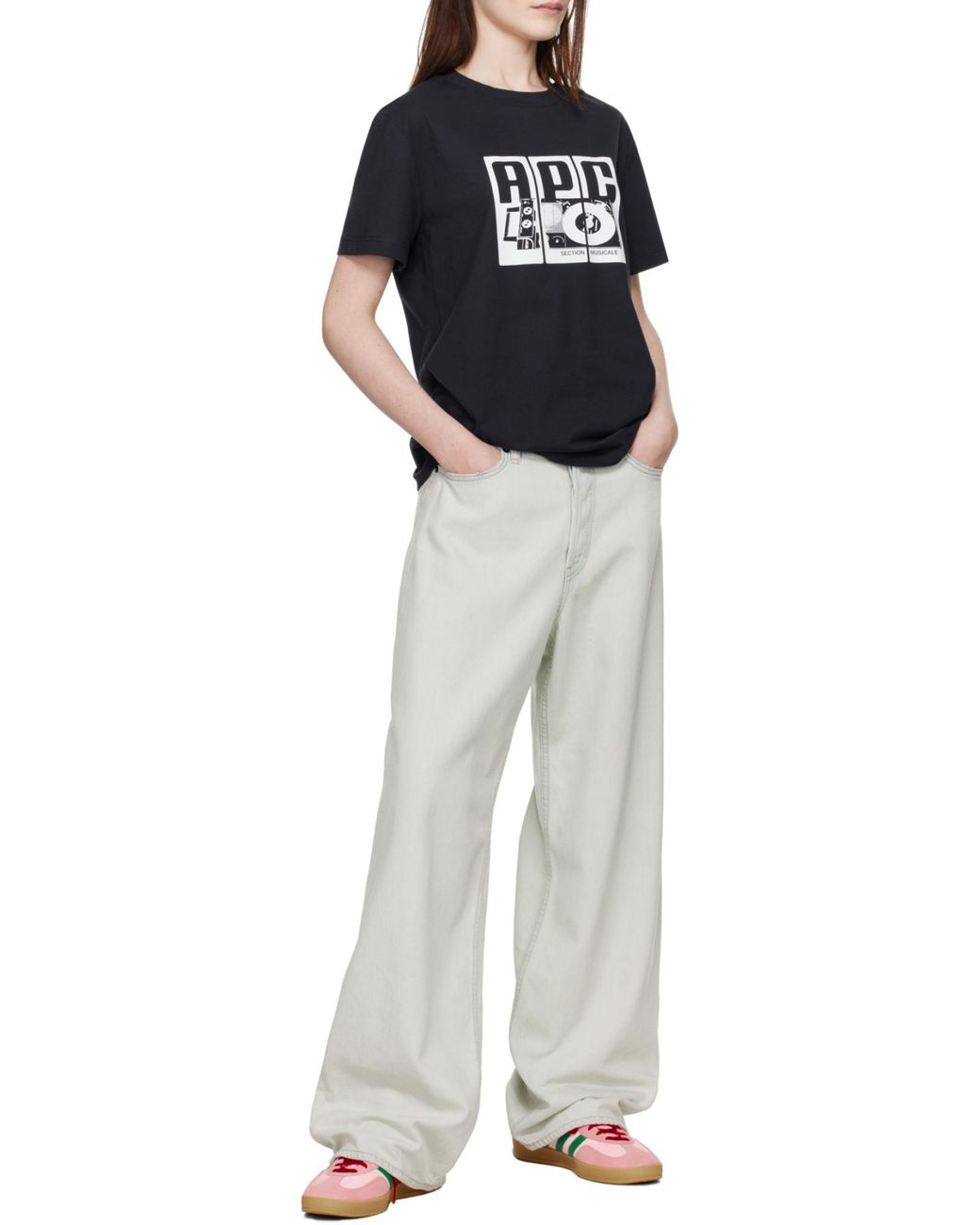 A.P.C. Black T-Shirts for men