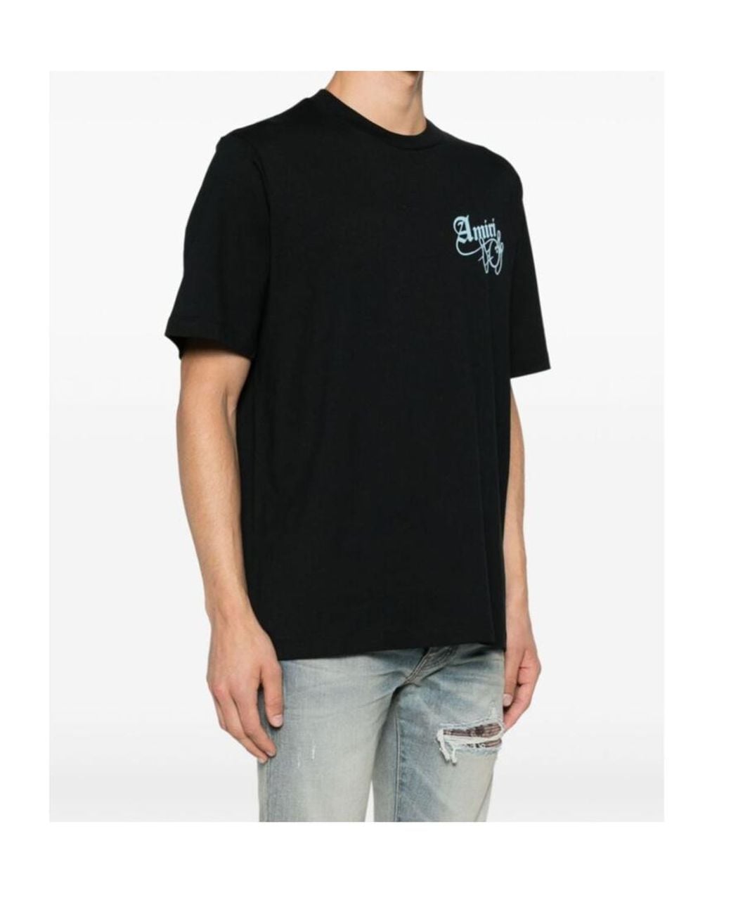 Amiri Black Short-Sleeved T-Shirt for men