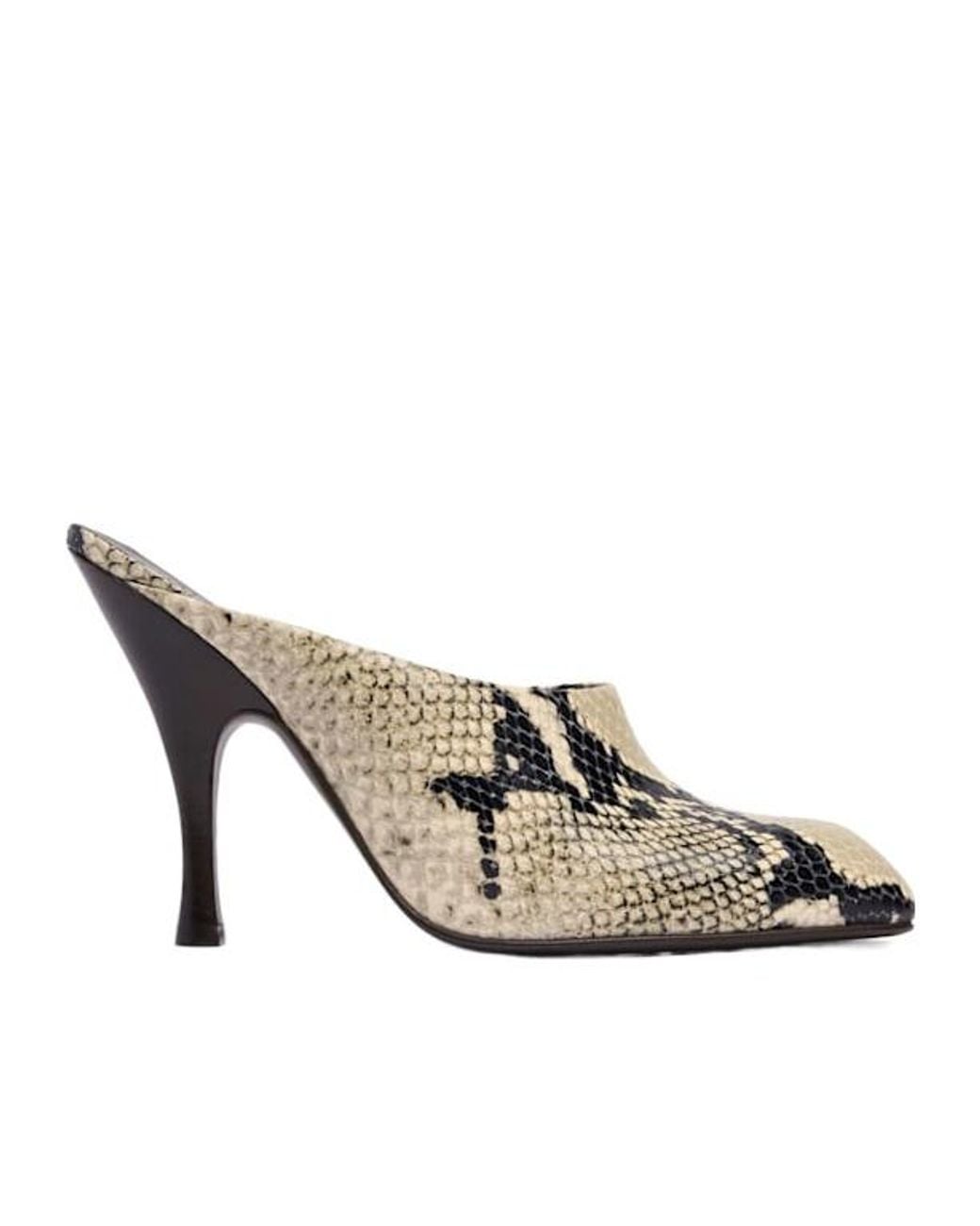 Khaite White Square-Toe Mules