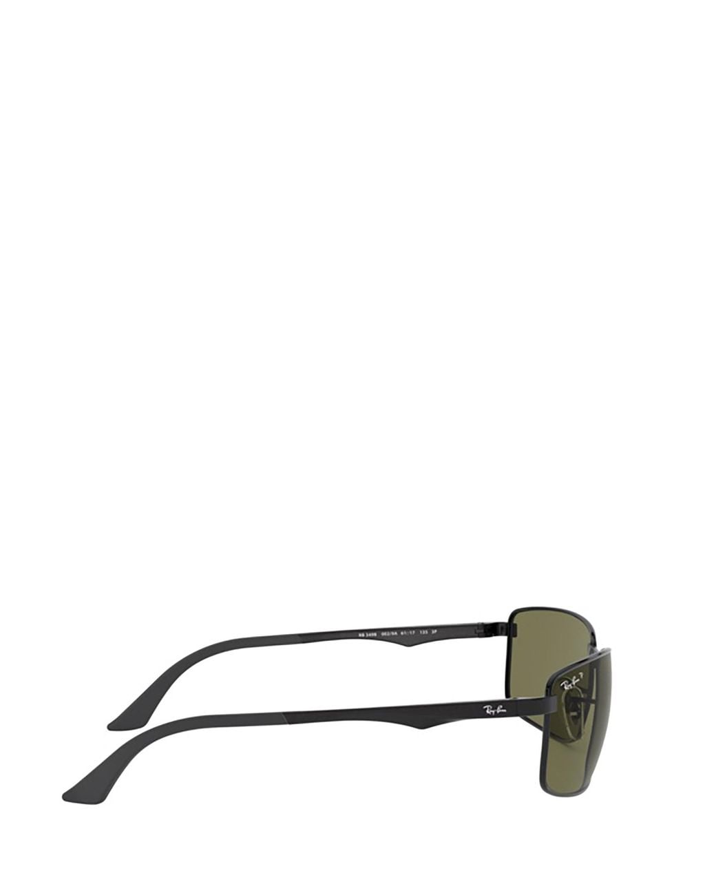Ray-Ban Green Rb3498 Rectangular Frame Polarised Sunglasses for men