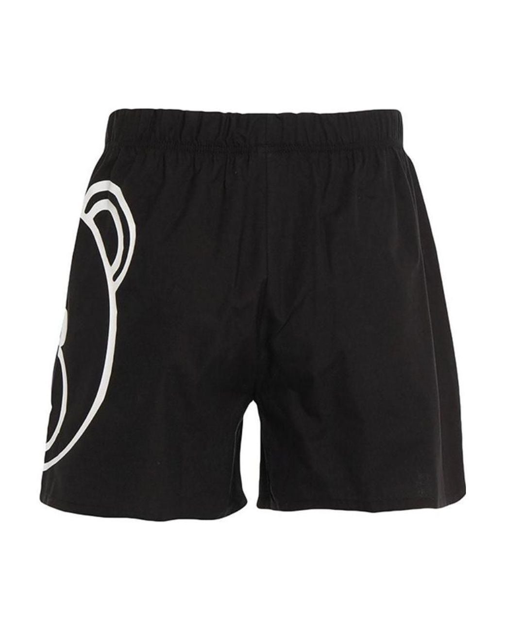 Moschino Black Logo Detail Shorts for men