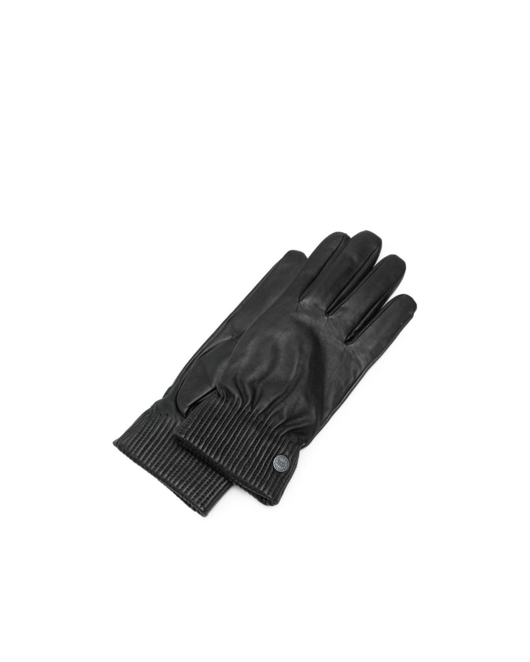 Canada Goose Black Ribbed-Cuff Gloves