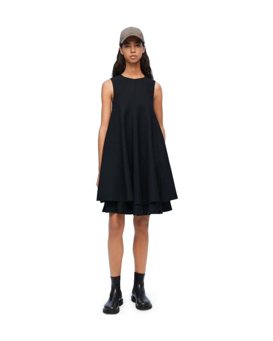 Loewe Black Double Layer Dress