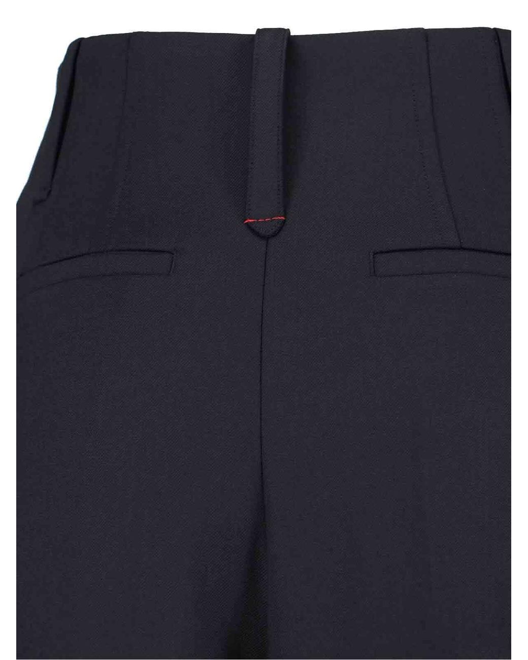 Victoria Beckham Black Wide-Leg Trousers