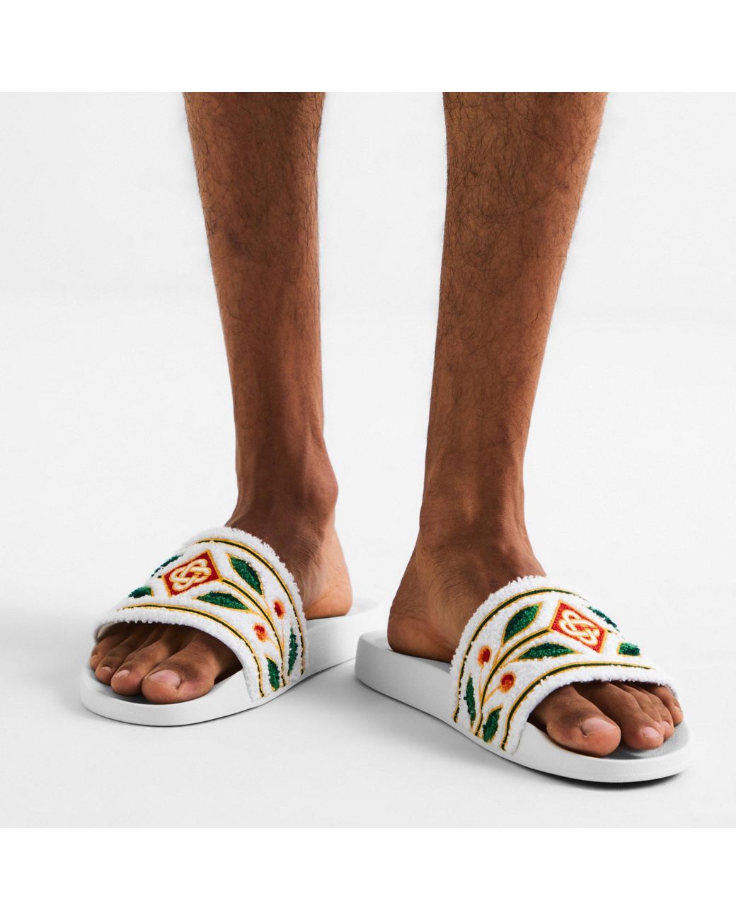 Casablanca Metallic Simple Slippers for men