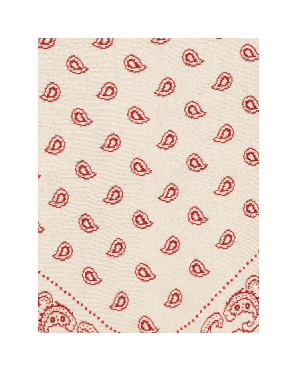 Guest In Residence Red Triangular Scarf for men
