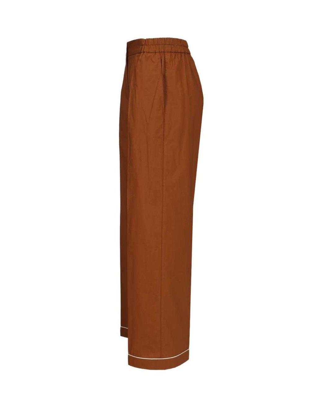 Forte_forte Brown Contrast Trim Pyjama Pants