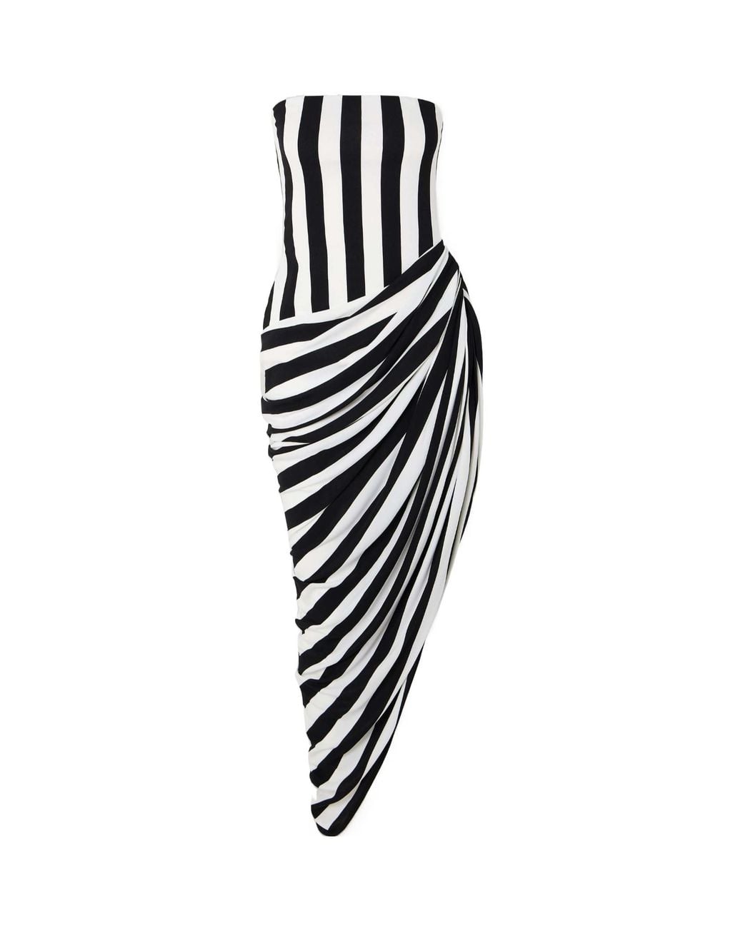 Balmain Black Asymmetrical Dress Dress