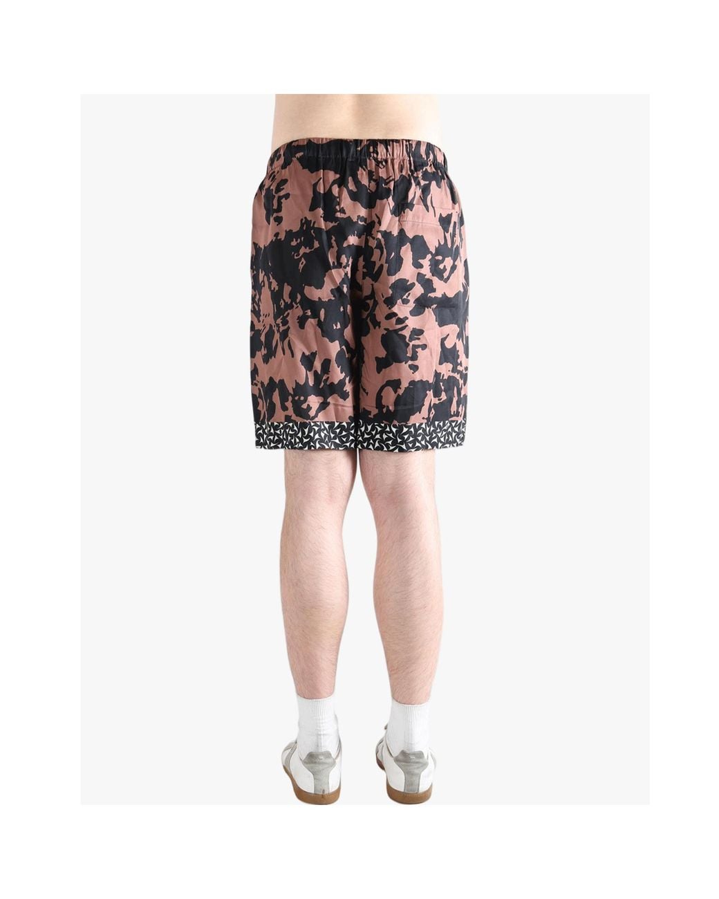 Dries Van Noten Red All-Over Patterned Drawstring Swim Shorts for men