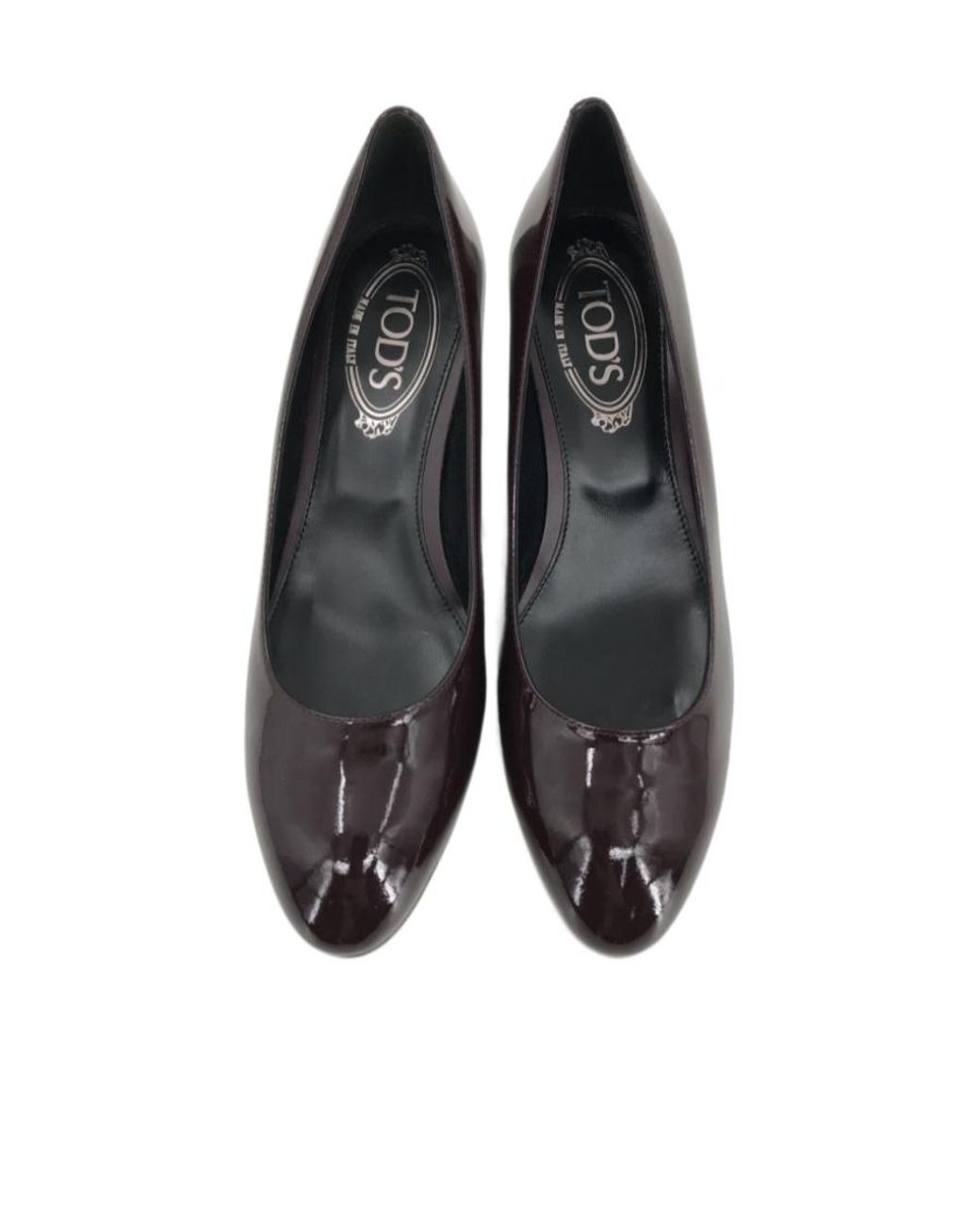 Tod's Black Logo Details Heels