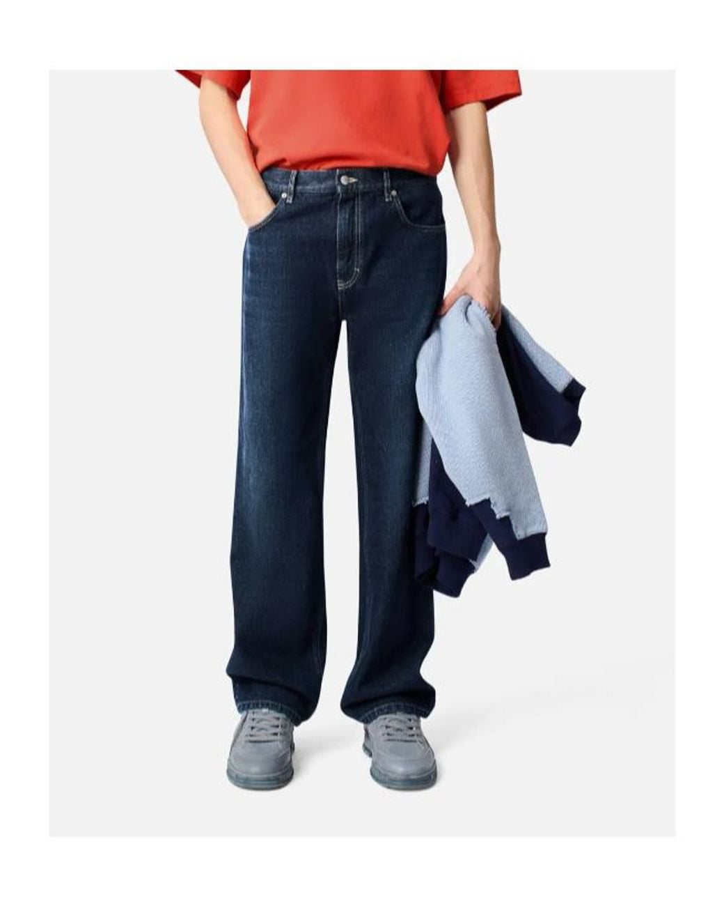 Axel Arigato Blue Cotton Straight Jeans for men