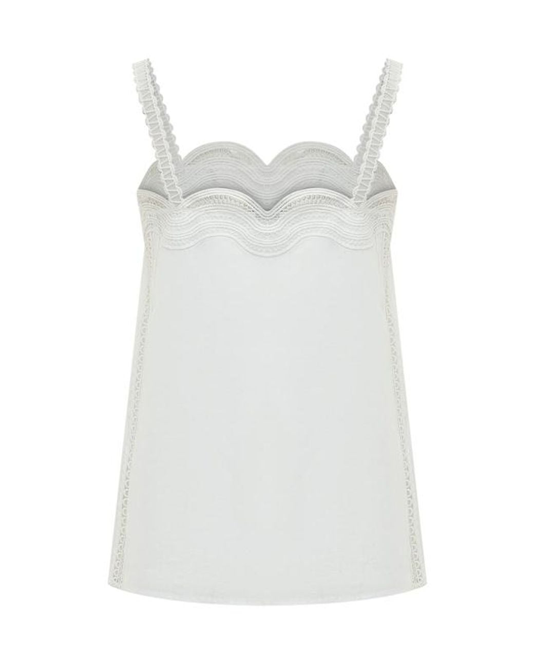 Boss White Boss Badorina Lace-Trim Camisole Top