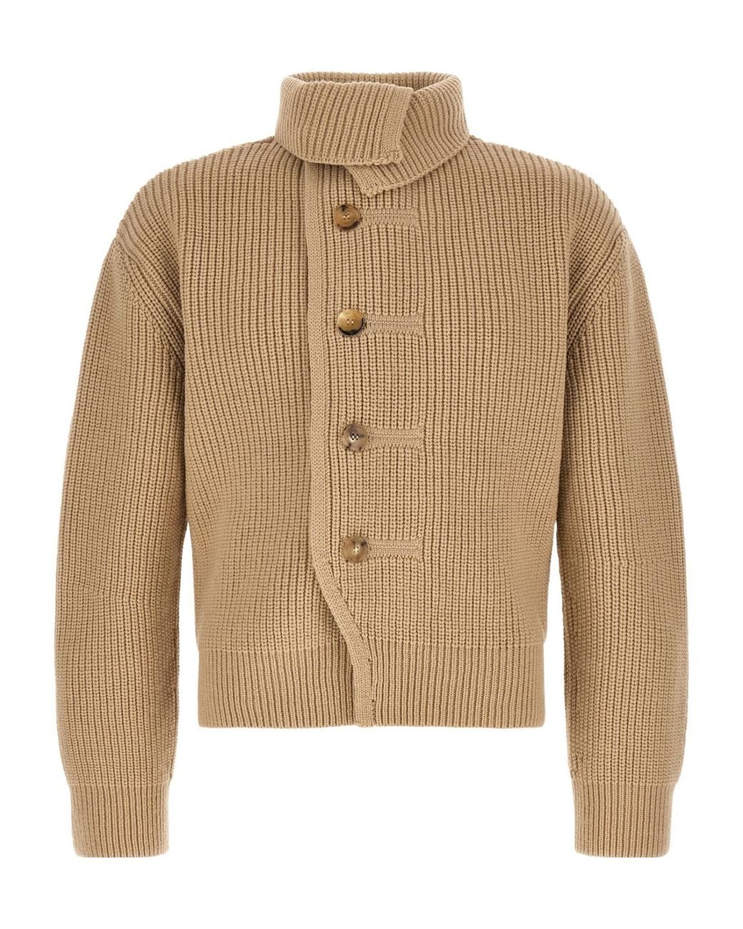 Dries Van Noten Brown Chunky Cardigan for men