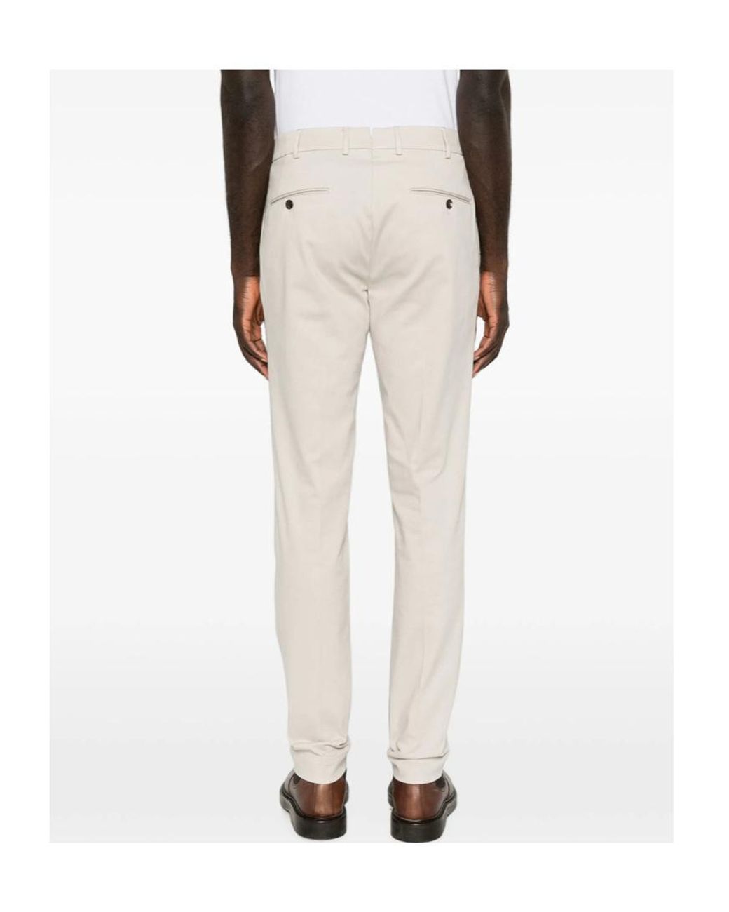 Incotex White Slim-Fit Tailored Trousers for men