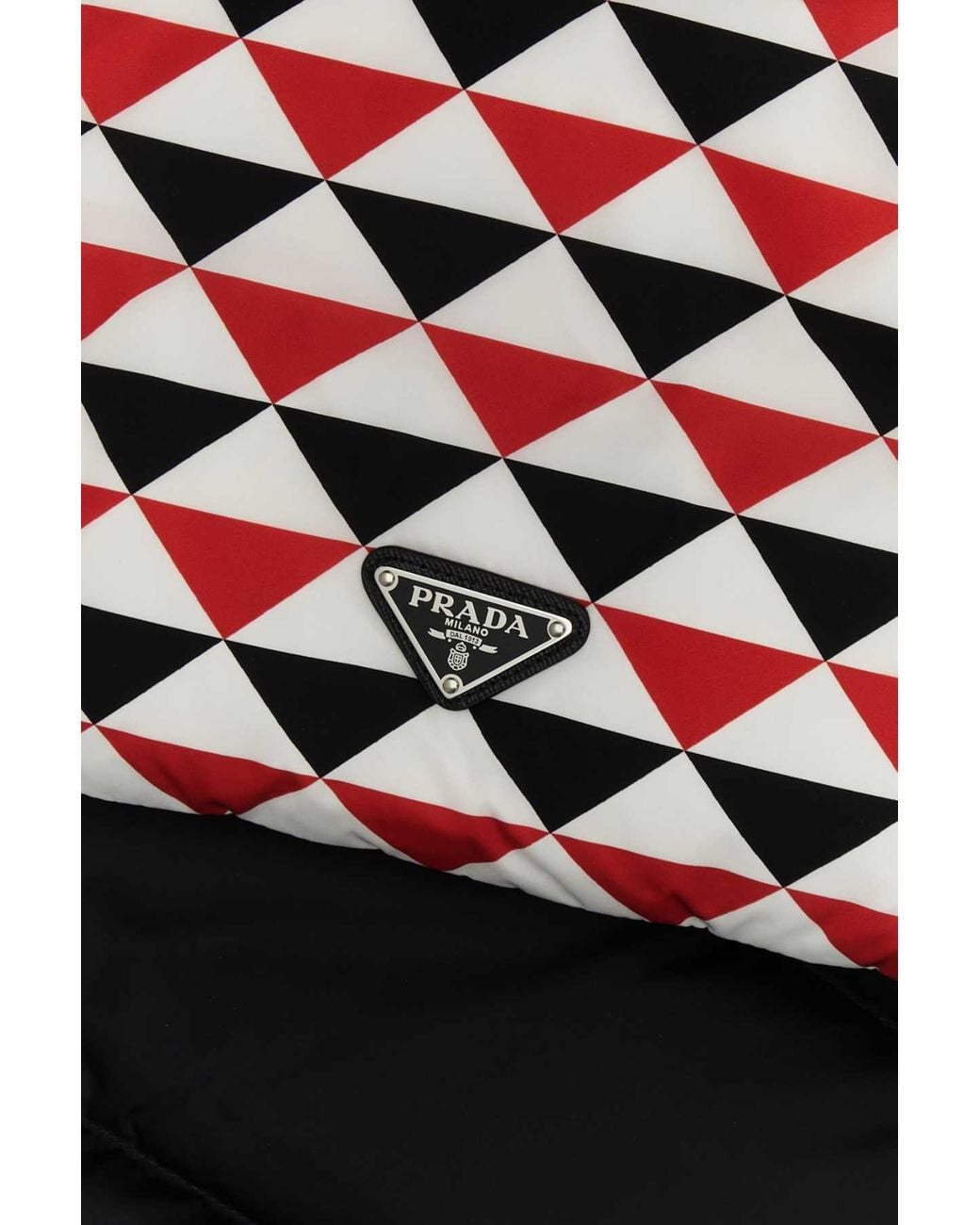 Prada White Collision Color Double-Sided Scarf for men