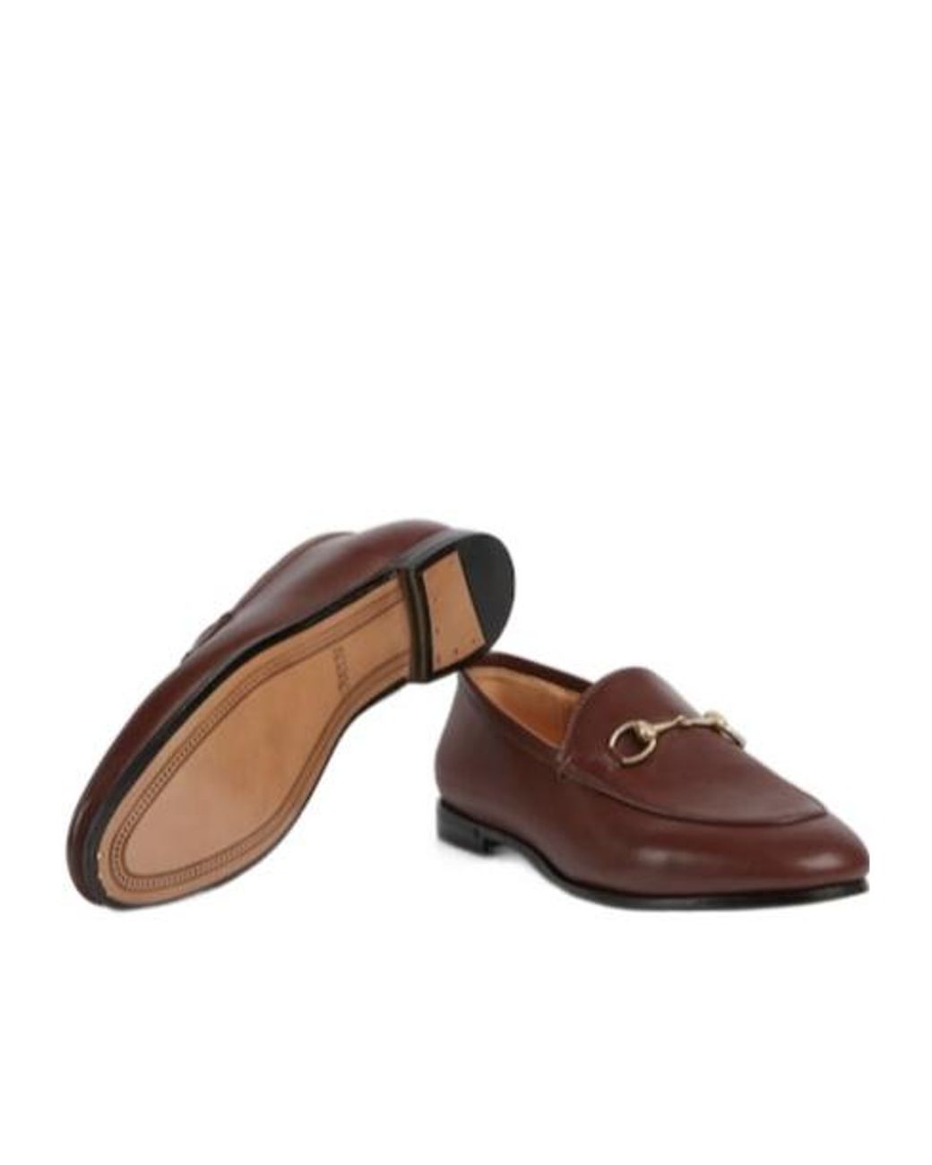 Gucci Brown Jordaan Horsebit Loafers