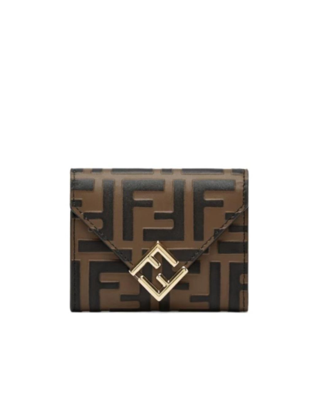 Fendi Multicolor Ff Monogrammed Tri-Fold Wallet
