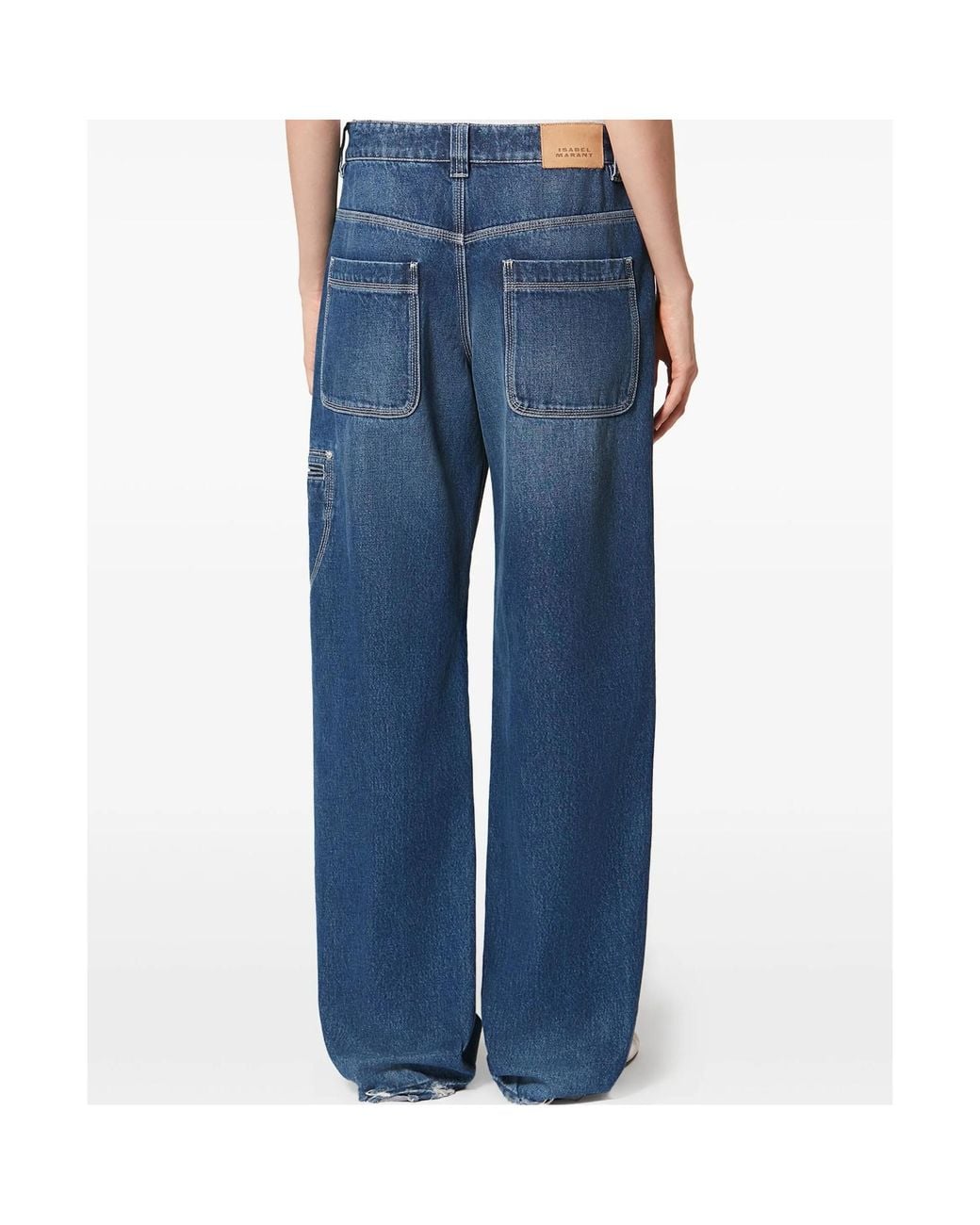 Isabel Marant Blue Jeyda Straight Leg Jeans