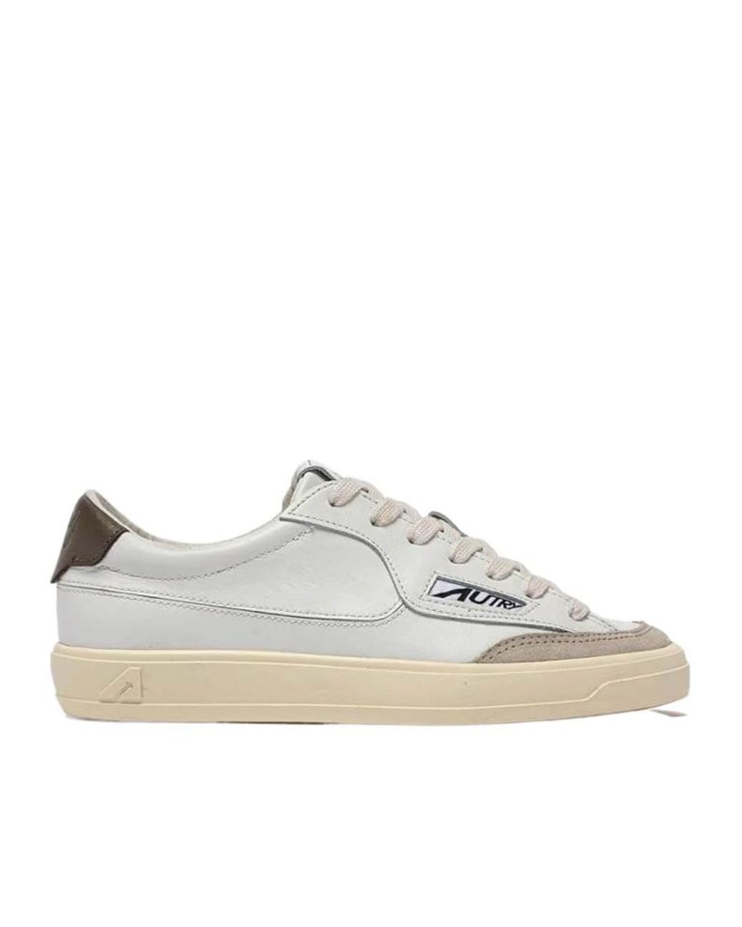 Autry White Round-Toe Sneakers
