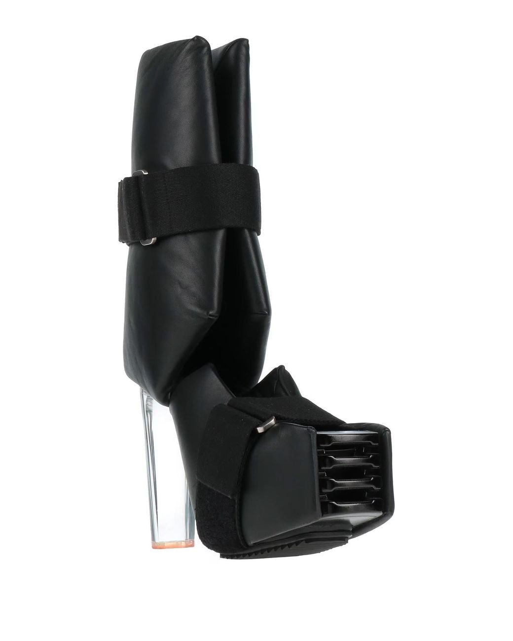 Rick Owens Black Minimalist Stylish Tall Boots