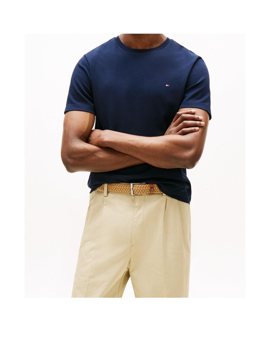Tommy Hilfiger Blue Logo Short Sleeve T-Shirt for men