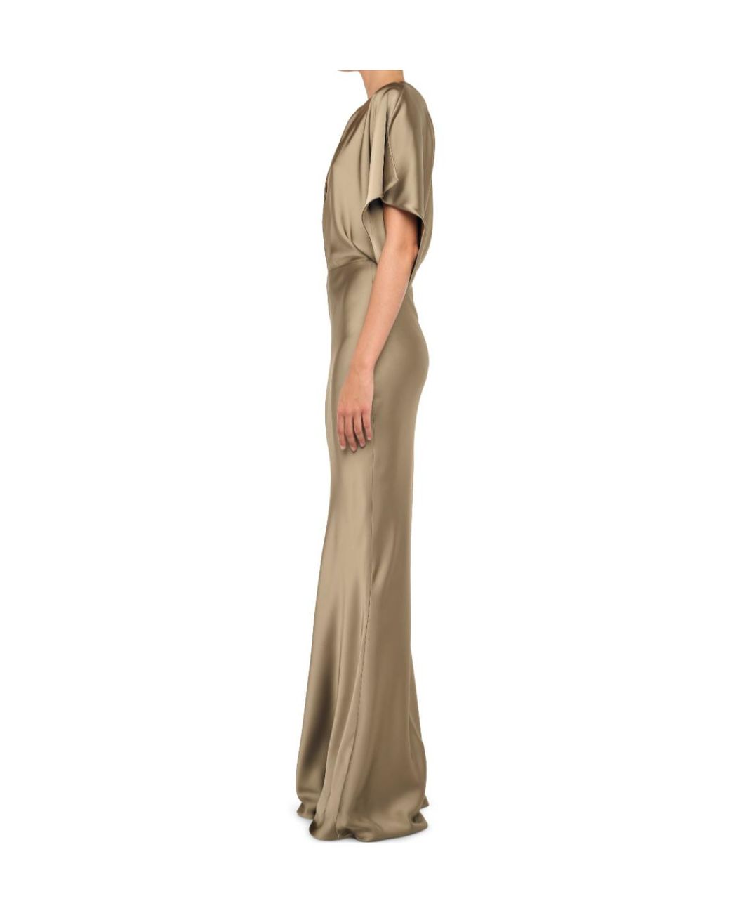 Norma Kamali Natural Obie Long Dress
