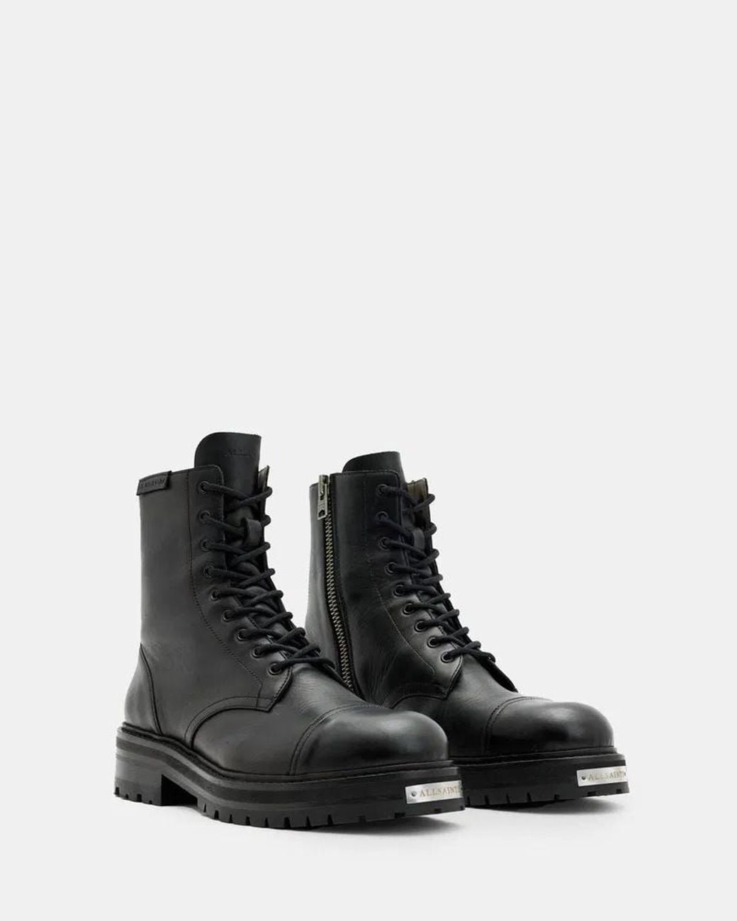 AllSaints Black Hank Boots for men