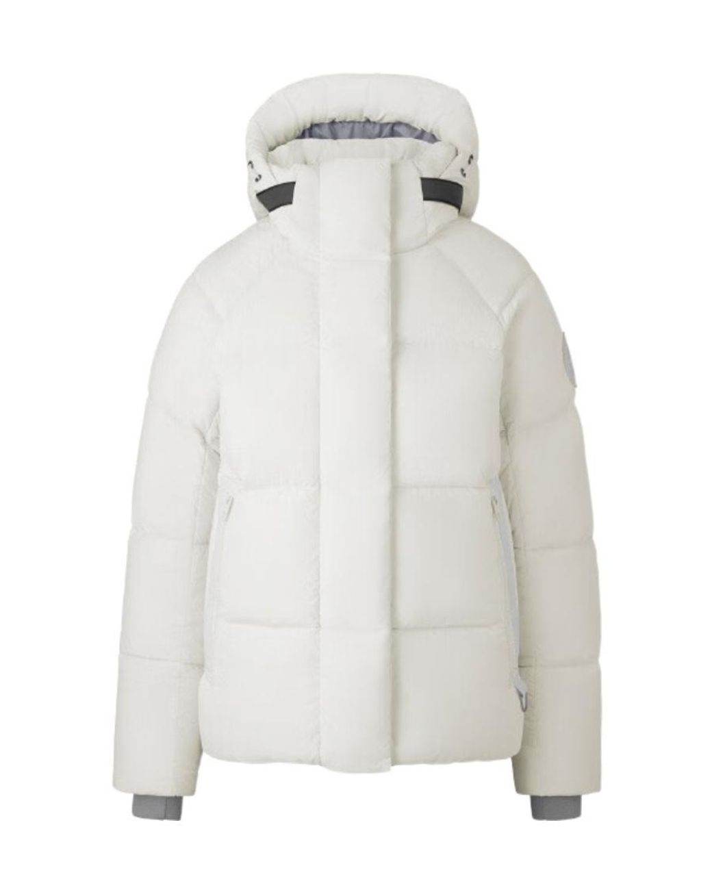 Canada Goose White Junction Quilted Hooded Parka