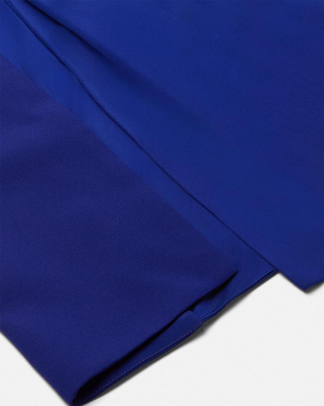 Versace Blue Long Dress With Draping