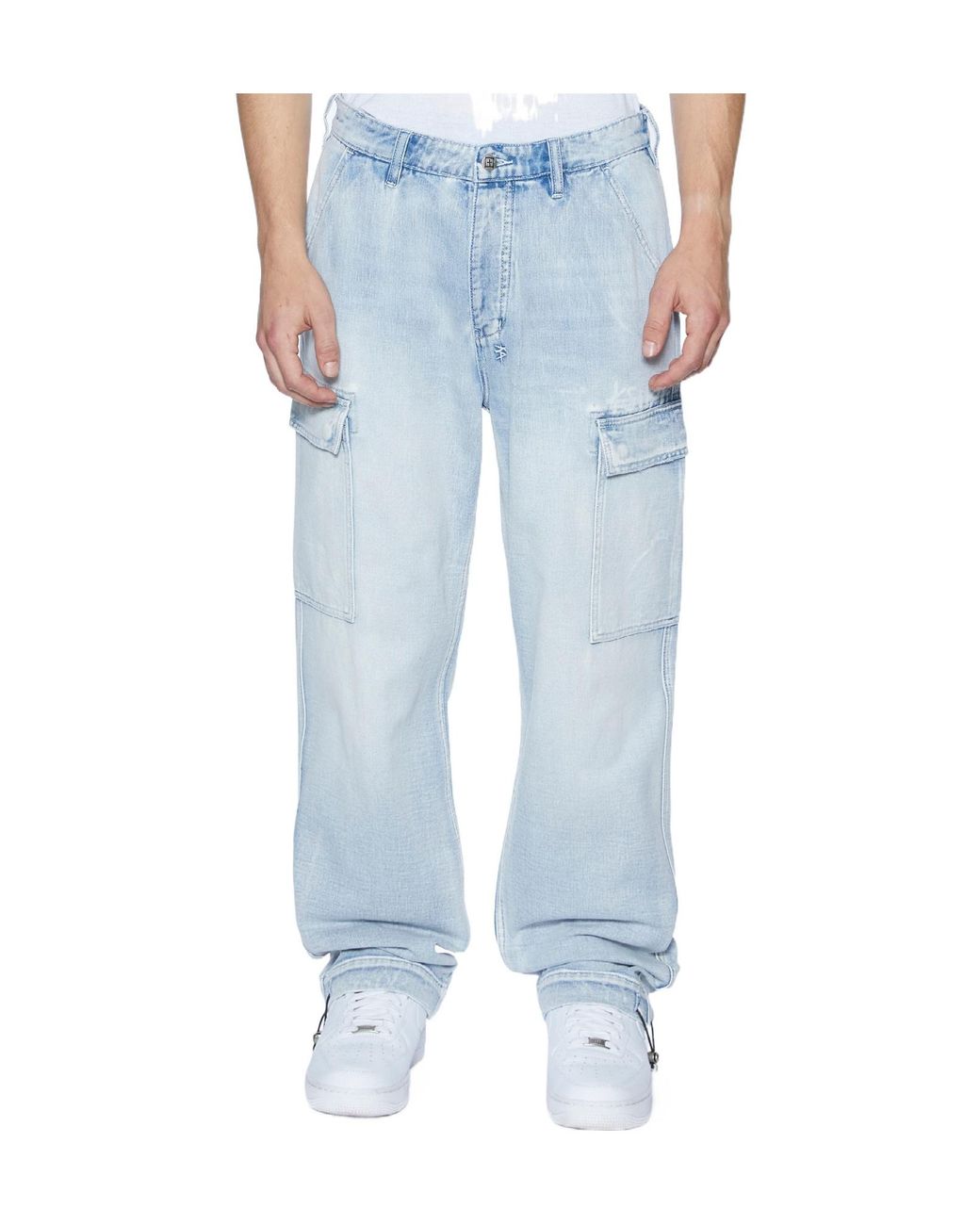 Ksubi Blue Belt-Loop Jeans for men