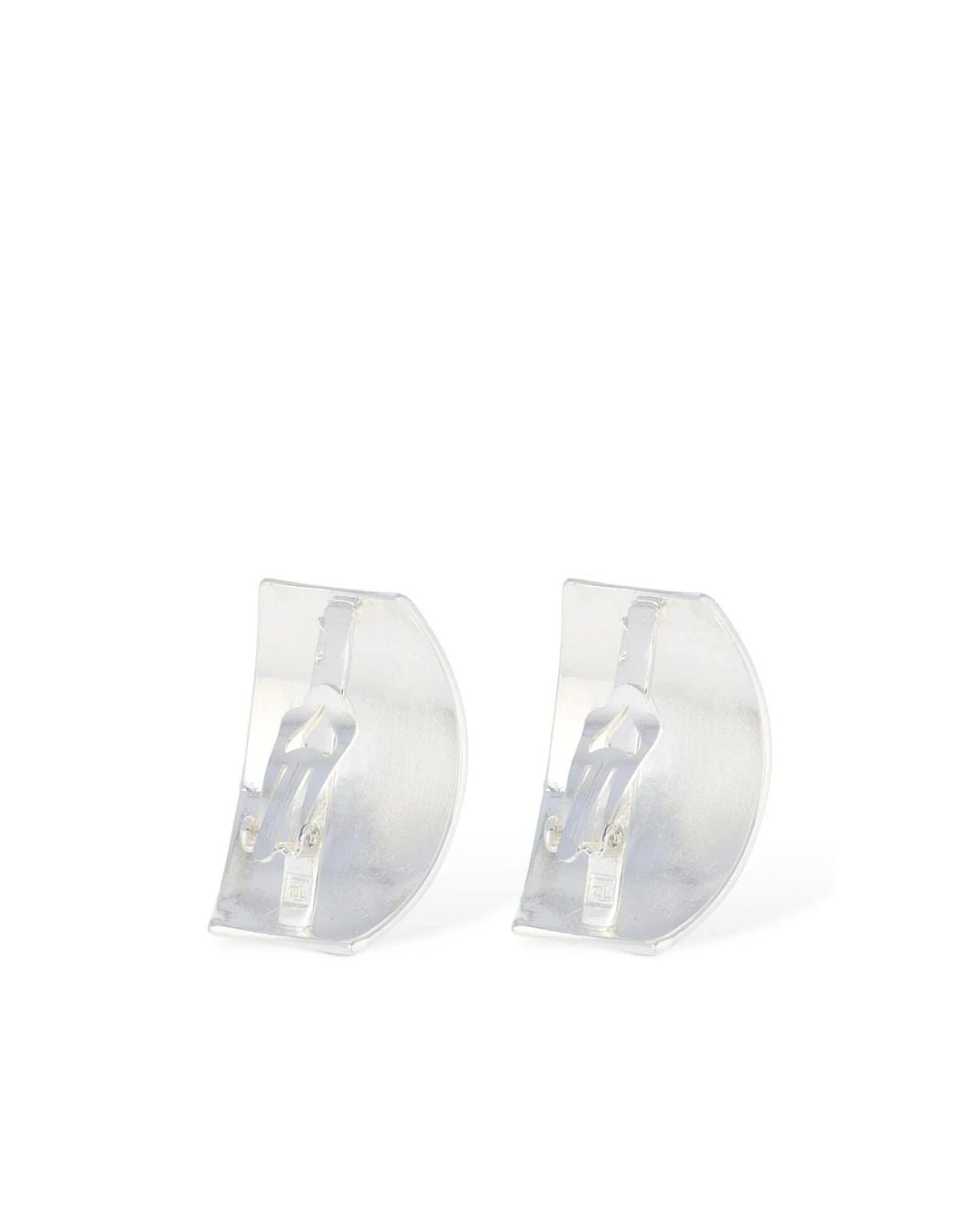 FEDERICA TOSI White Julie Clip-On Earrings