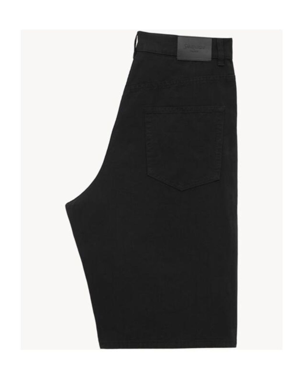 Saint Laurent Black Baggy Bermuda Shorts for men