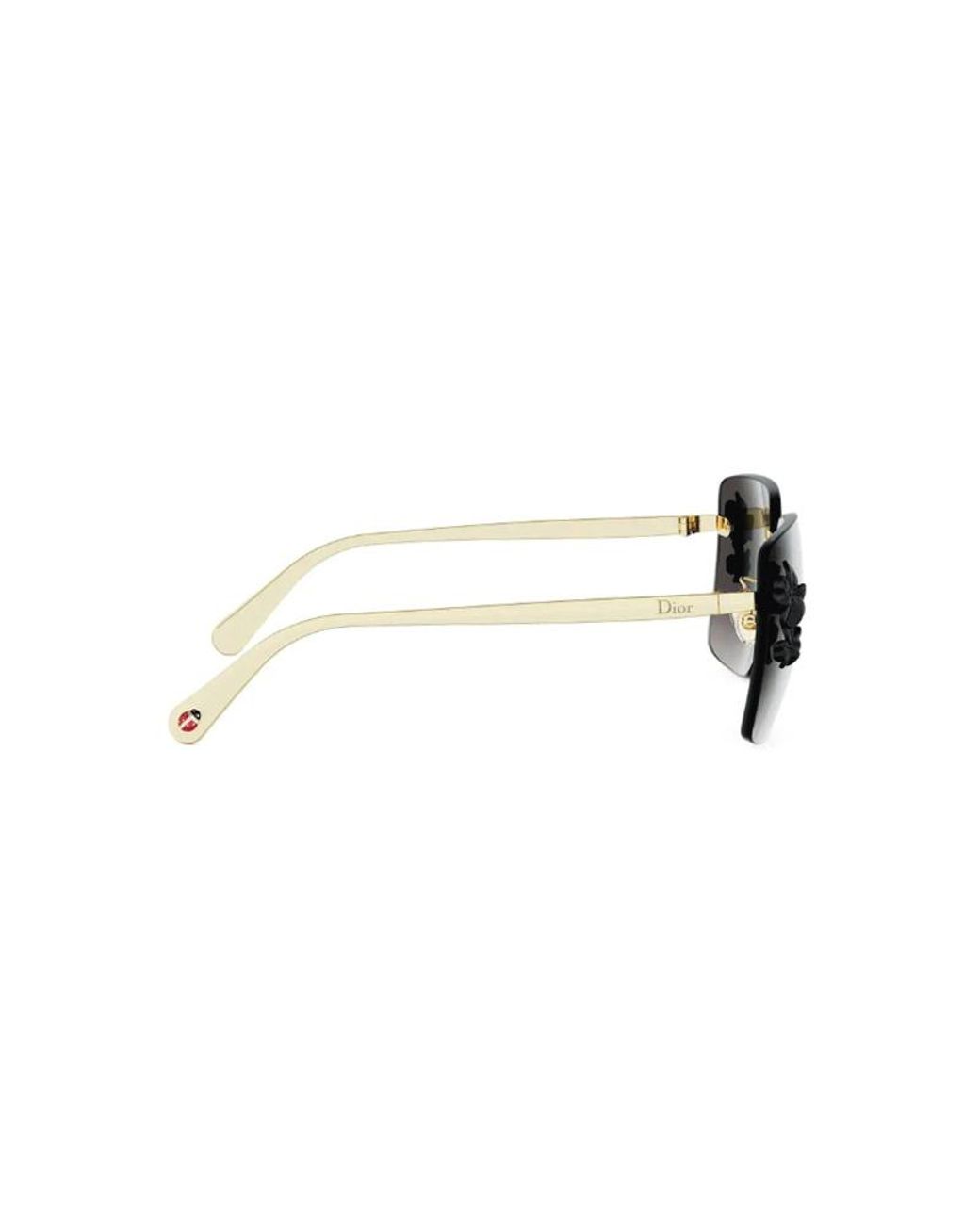 Dior Metallic Rimless Sunglasses