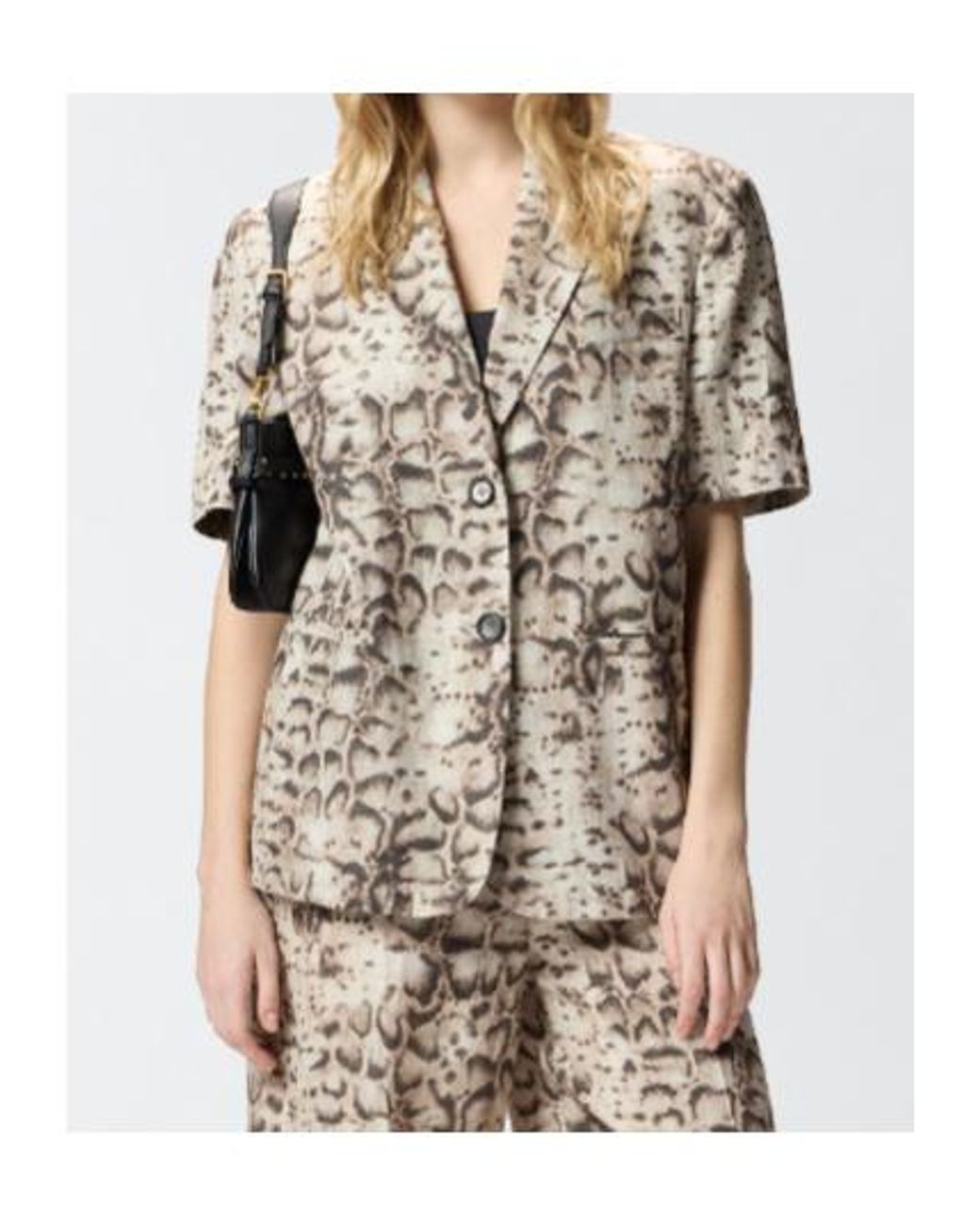 Pinko Multicolor Brindisi Short-Sleeve Blazer