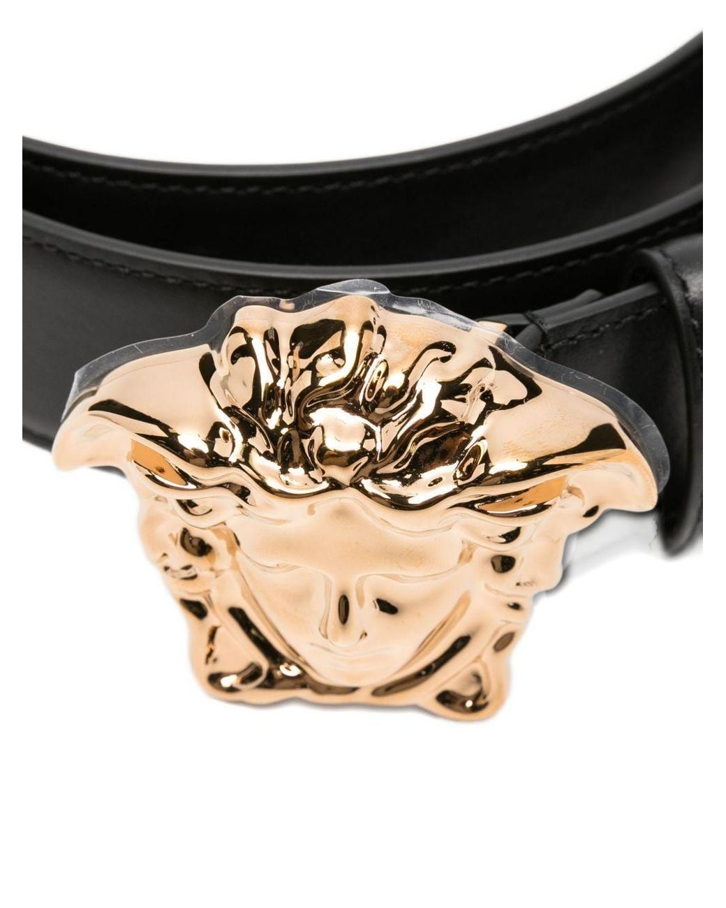 Versace Black Medusa Head Buckle-Fastened Belt for men